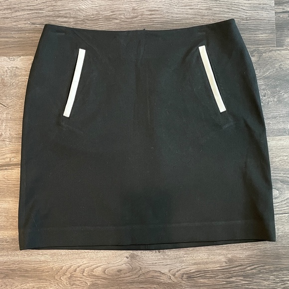 INC Mini Skirt, Black, 6, EUC, Straight Hem, Zip Close - Picture 1 of 5